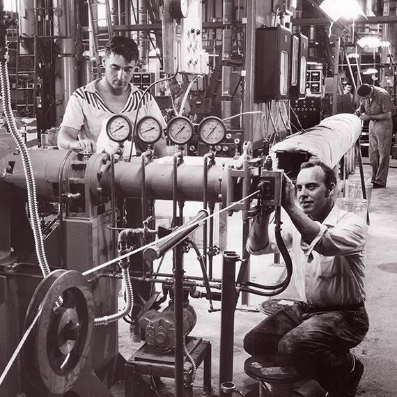 Champlain Cable's long history of engineering excellence. Manufacturers in the 1950's